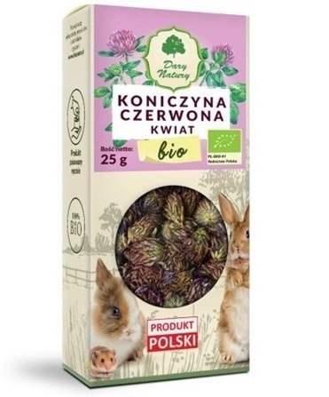 BIO KONICZYNA CZERWONA KWIAT 25G DLA KRÓLIKÓW I GRYZONI NA WITALNOŚĆ