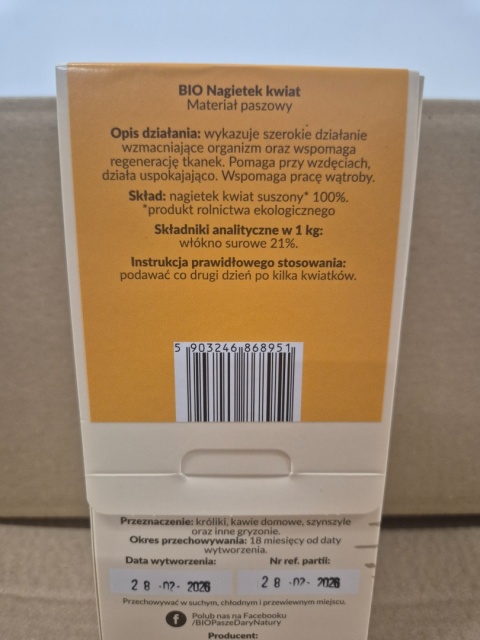 BIO NAGIETEK KWIAT 25G DLA KRÓLIKÓW I GRYZONI NA SKÓRĘ