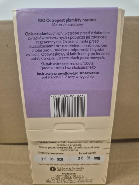BIO OSTROPEST NASIONA 100G DLA KRÓLIKÓW I GRYZONI NA WĄTROBĘ