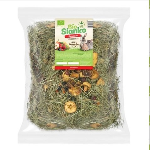 BIO SIANKO OWOCOWE DLA KRÓLIKÓW I GRYZONI 500G MIX OWOCÓW