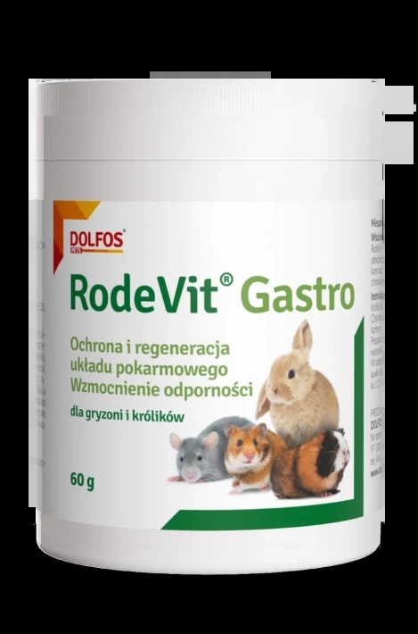 Dolfos Dolvit Rodevit Gastro na układ pokarmowy dla gryzoni i królików 60g