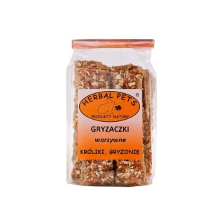 Herbal Pets Gryzaczki Warzywne dla Królika - Zdrowy Naturalny Gryzak