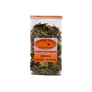 Herbal Pets Naturalne Chipsy Brokułowe dla Królika - Warzywna Przekąska