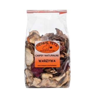 Herbal Pets Naturalne Chipsy Warzywne dla Królika - Zdrowy Przysmak