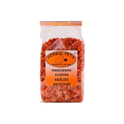Herbal Pets Suszona Marchewka dla Królika - Naturalny Gryzak Warzywny