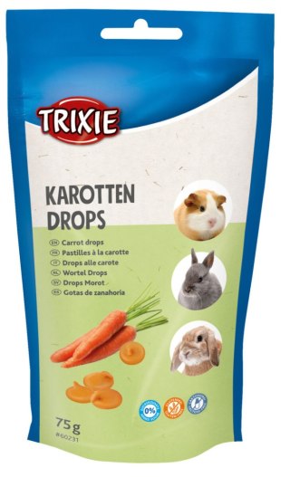 Trixie Dropsy o smaku marchewki dla królika, 75 g