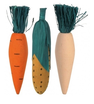 Trixie drewniane marchewki dla gryzoni 10 cm