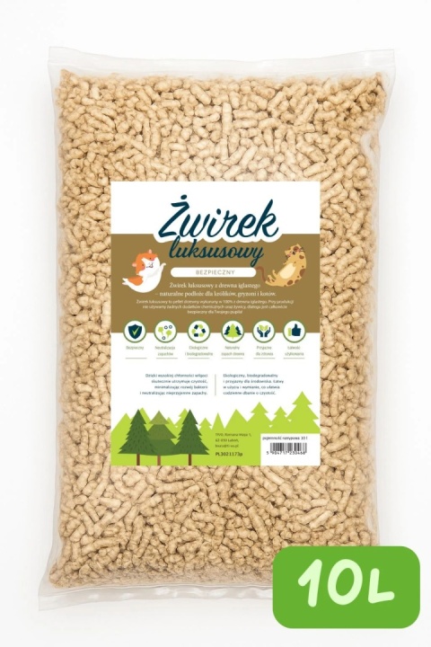 Żwirek luksusowy drewniany TIVO - 10L