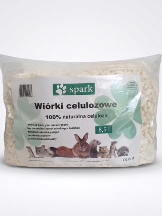 SPARK ŚCIÓŁKA WIÓRKI CELULOZOWE 8,5L EKSTRA CHŁONNE HIPOALERGICZNE