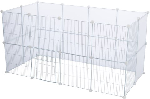 Trixie Zestaw rozszerzający do wybiegu 62460, transparentny, 4 panele 35 × 35 cm