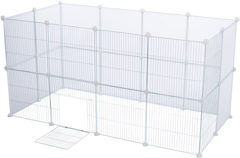 Trixie Zestaw rozszerzający do wybiegu 62460, transparentny, 4 panele 35 × 35 cm