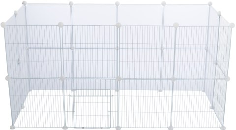 Trixie Zestaw rozszerzający do wybiegu 62460, transparentny, 4 panele 35 × 35 cm