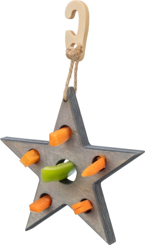 Trixie Xmas Gwiazda na przysmaki, zabawka dla królika, 14 × 17 cm