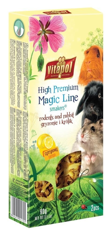 Vitapol Magic Line Smakers cytrynowy dla królika, 2 szt. / 90 g
