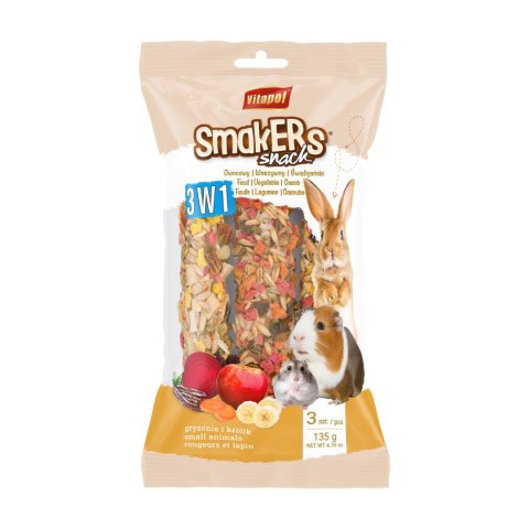 Vitapol Smakers 3w1 dla królika (warzywny / świętojański / owocowy) 135 g