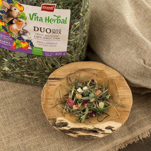 Vitapol Vita Herbal Duo Snack - łąka owocowa dla królika 400 g