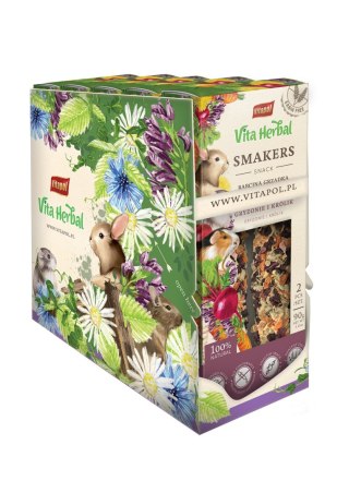 Vitapol Vita Herbal Smakers Babcina grządka dla królika, 5 × 90 g