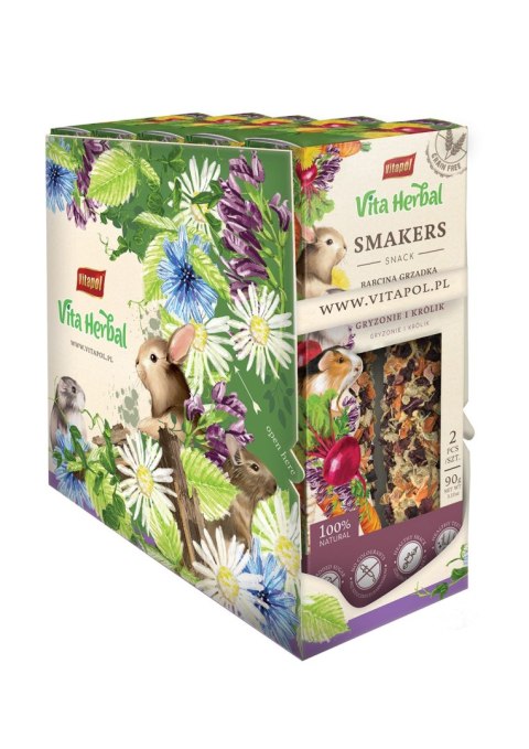 Vitapol Vita Herbal Smakers Babcina grządka dla królika, 5 × 90 g