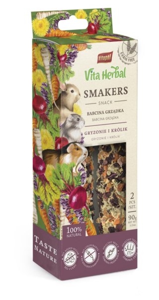 Vitapol Vita Herbal Smakers Babcina grządka dla królika, 5 × 90 g