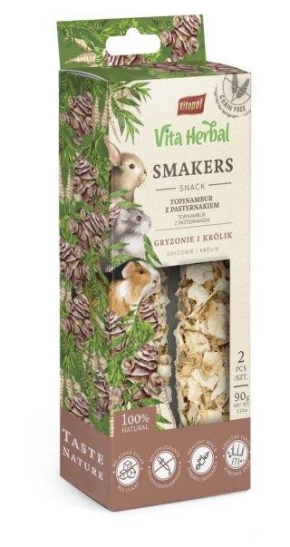 Vitapol Vita Herbal Smakers Topinambur z pasternakiem dla królika, 5 × 90 g