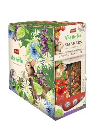 Vitapol Vita Herbal Smakers czerwone warzywa dla królika, 5 × 90 g