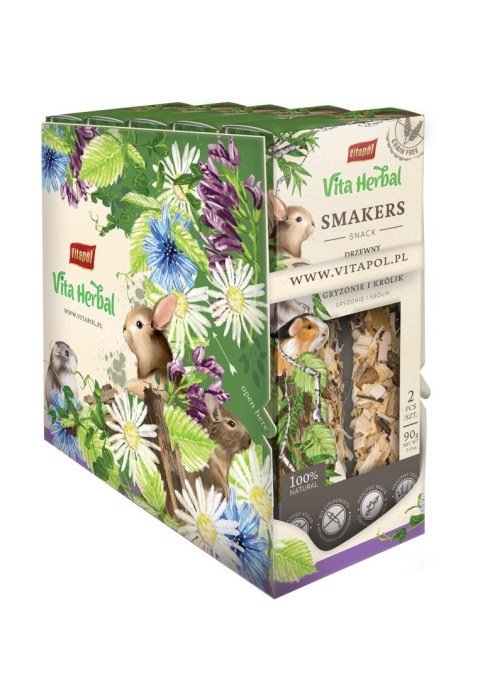 Vitapol Vita Herbal Smakers drzewny dla królika, 5 × 90 g