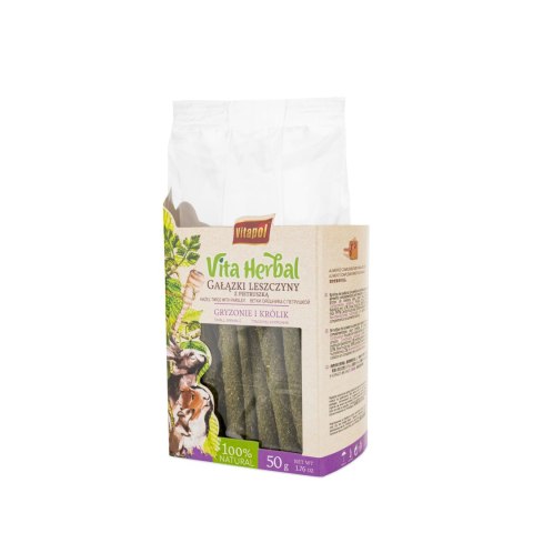 Vitapol Vita Herbal gałązki leszczyny z pietruszką dla królika, 50 g