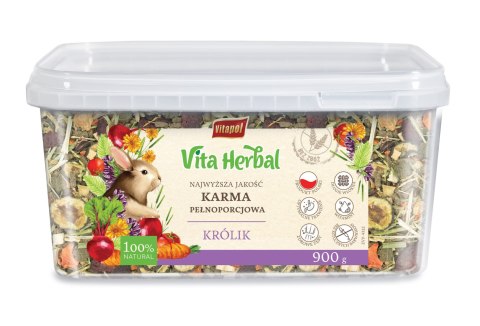 Vitapol Vita Herbal karma pełnoporcjowa dla królika, wiaderko, 900 g
