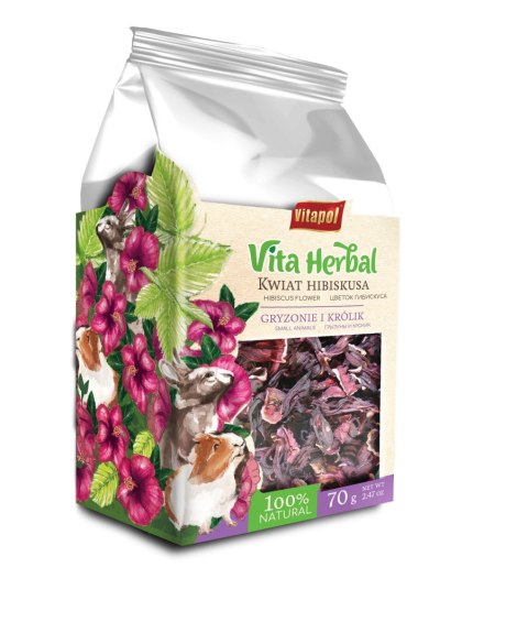 Vitapol Vita Herbal kwiat hibiskusa dla królika, 70 g