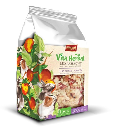 Vitapol Vita Herbal mix jabłkowy dla królika, 100 g