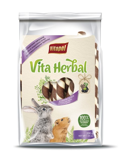 Vitapol Vita Herbal - rurki owocowo - warzywne dla królika 200 g