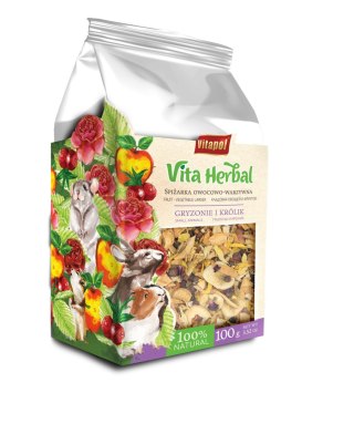 Vitapol Vita Herbal spiżarka owocowo - warzywna dla królika, 100 g
