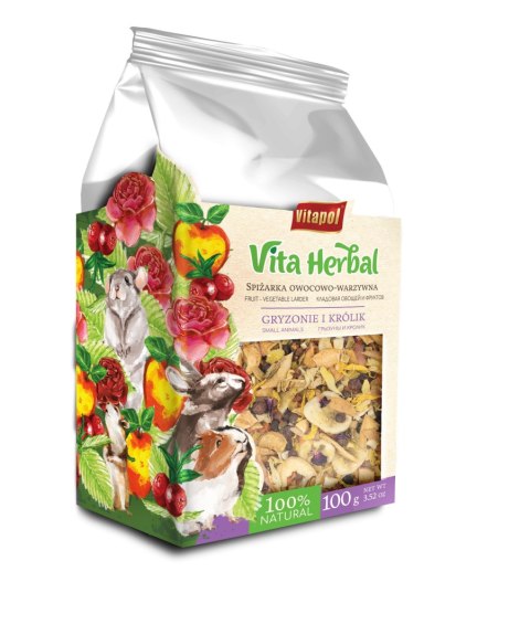 Vitapol Vita Herbal spiżarka owocowo - warzywna dla królika, 100 g